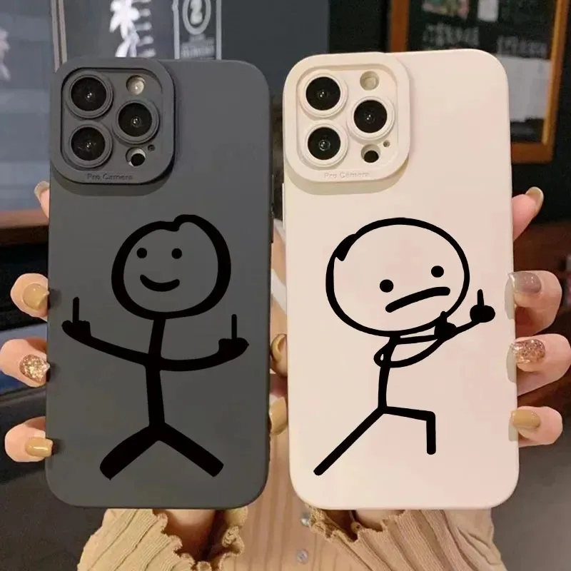 Phone Cases Cute Iphone 13 - Custodia Morbida in Silicone Opaco con