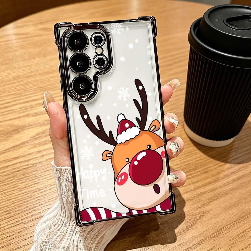 Phone Cases Red Deer - Cover Morbida Anti-Caduta con Cervo Naso