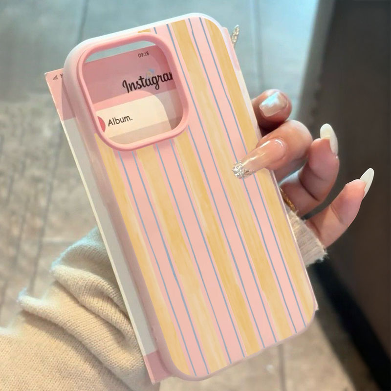 Phone Cases Yellow - Elegante custodia per telefono a strisce