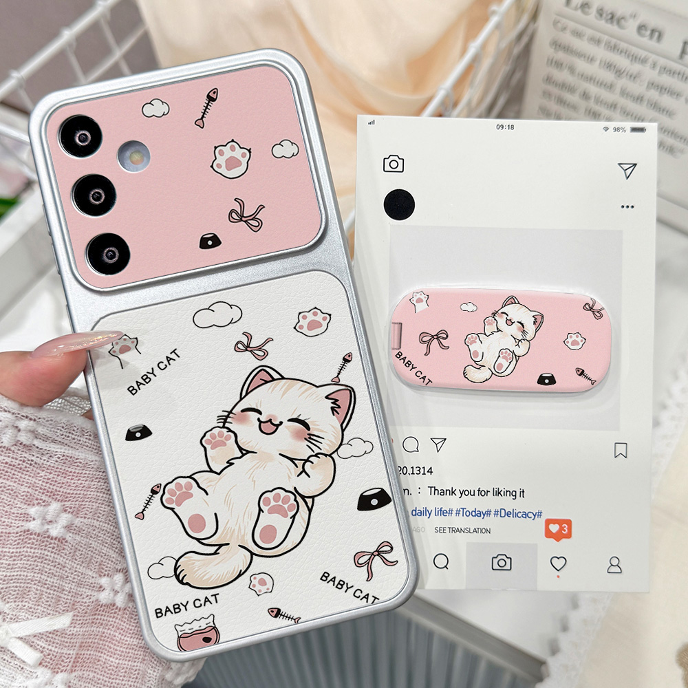 Phone Cases With Stand - Custodia Protettiva per Telefono con Gatto