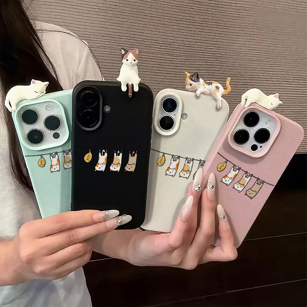 Phone Cases Cute Iphone 13 - Custodia in pelle 3D simpatico cartone
