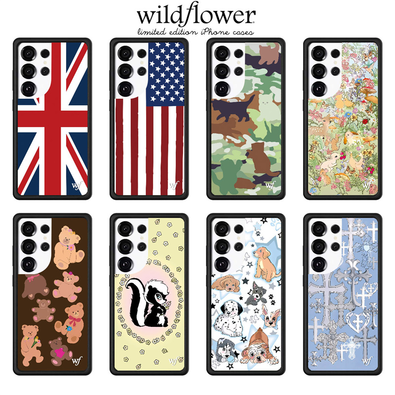 Phone Cases Uk Samsung - ﻿ Cover antiurto Wildflower Union Jack