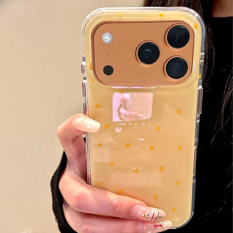 Phone Cases Yellow - Custodia Morbida Gialla con Motivo a