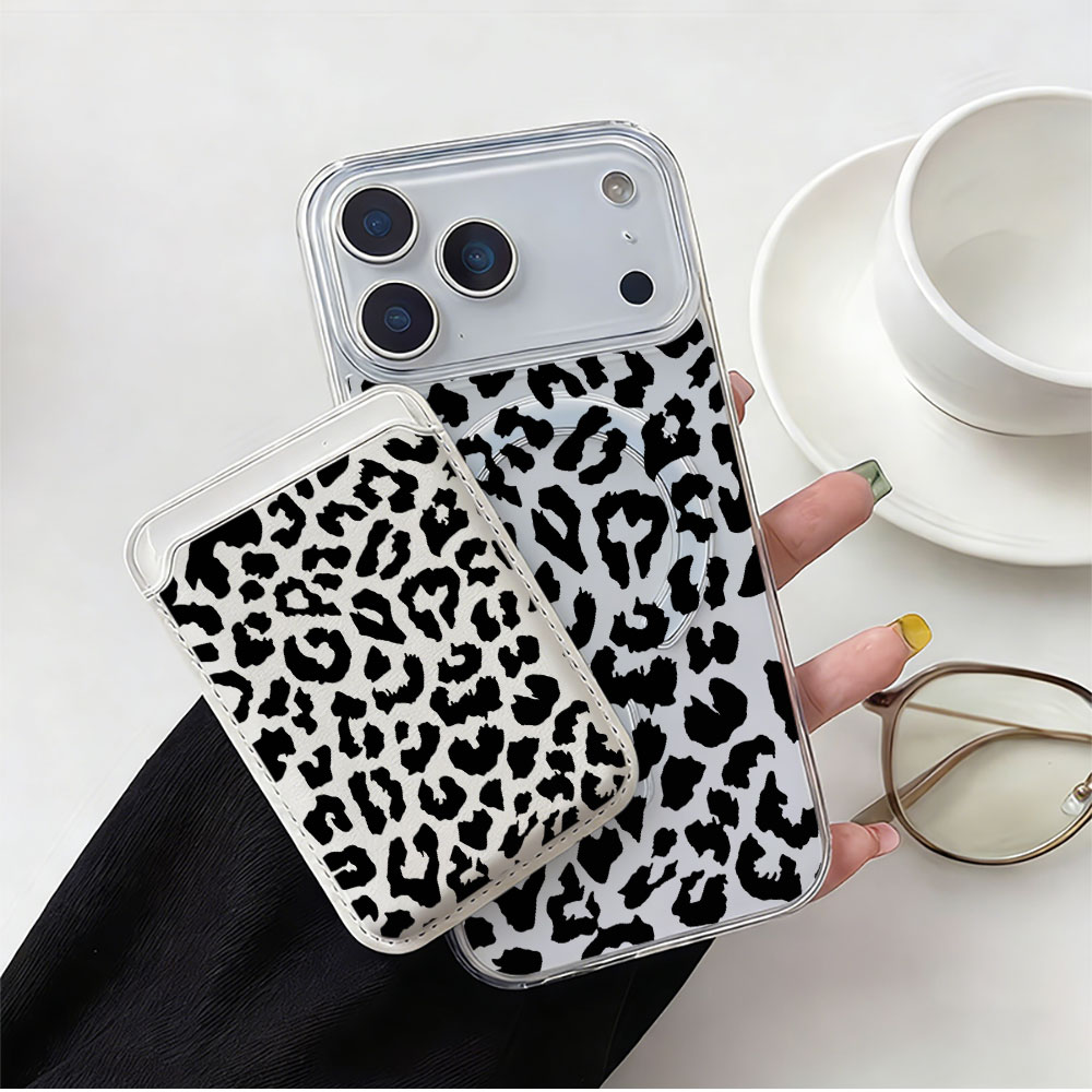 Phone Cases That Hold Cards - Custodia per telefono con stampa leopardata
