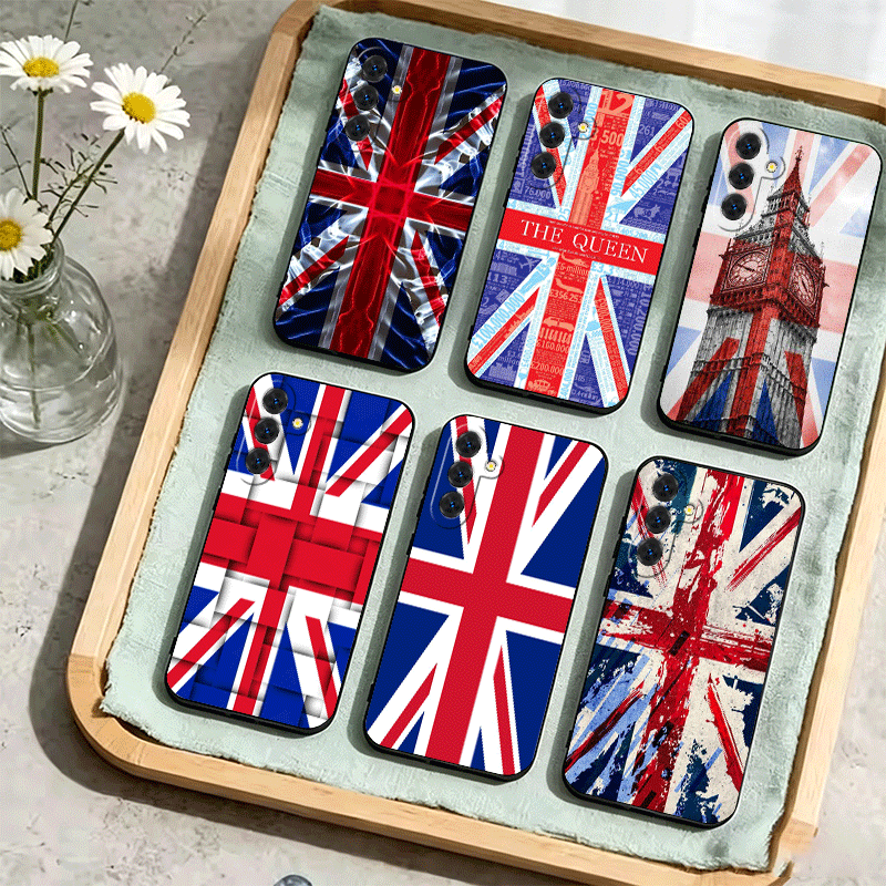 Phone Cases Uk Samsung - Cover per Telefono con Bandiera Union