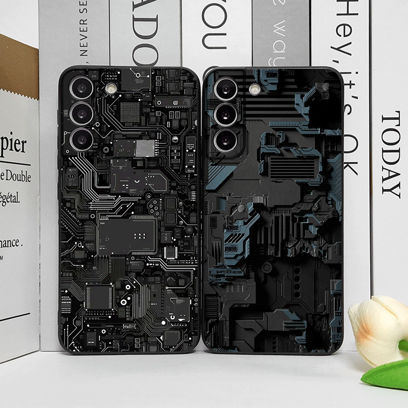 Phone Cases Realme - Custodia per telefono modello circuito imitazione