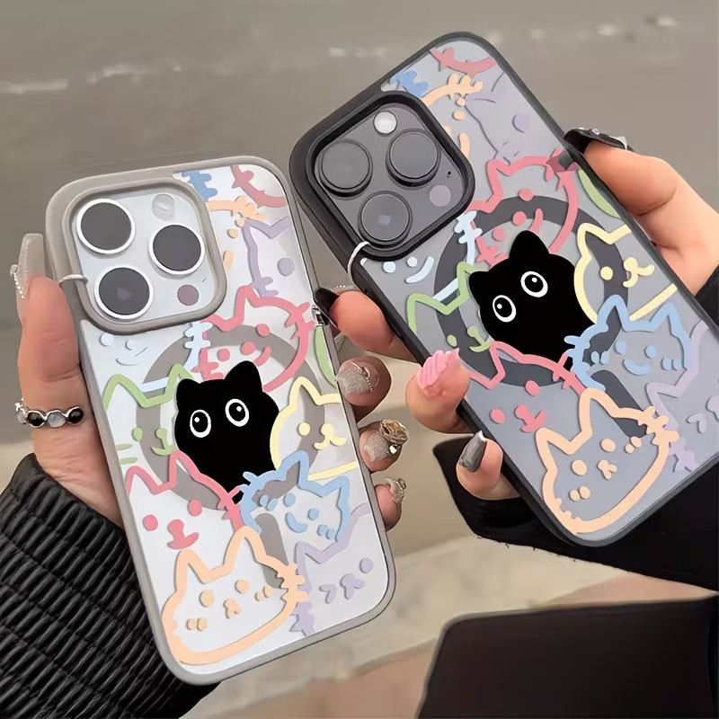 Phone Cases With Magnet - Cover Magnetica per iPhone con Gatto