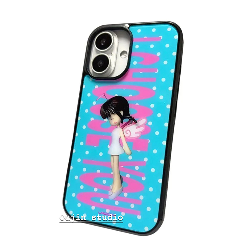 Phone Cases Cool Girl - Custodia per telefono con angioletto a