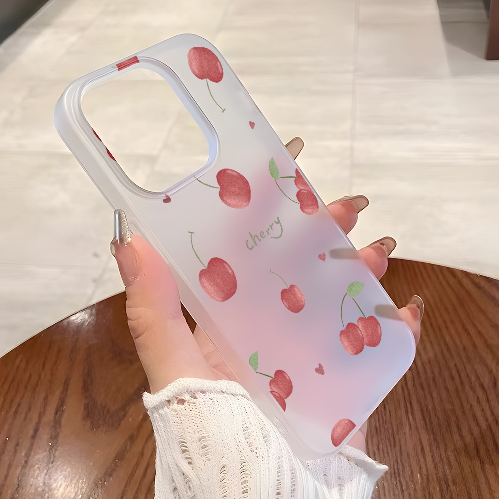 Matte Frosted Case - Custodia per telefono Cherry opaca per