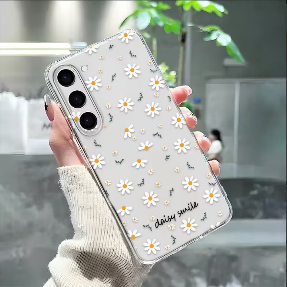 Phone Cases Yellow - Cover in Silicone con Fiori Gialli