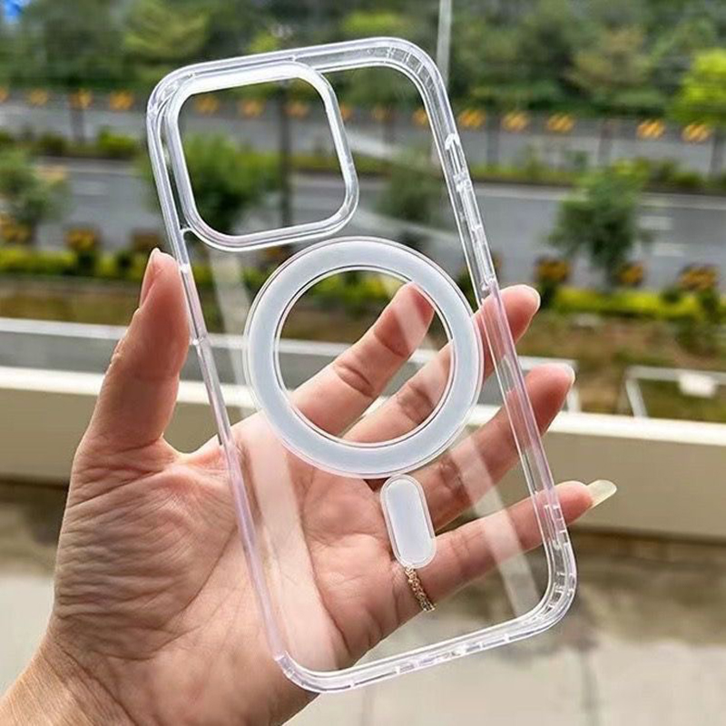 Phone Cases With Magnet - Custodia Trasparente Magnetica per Ricarica Wireless