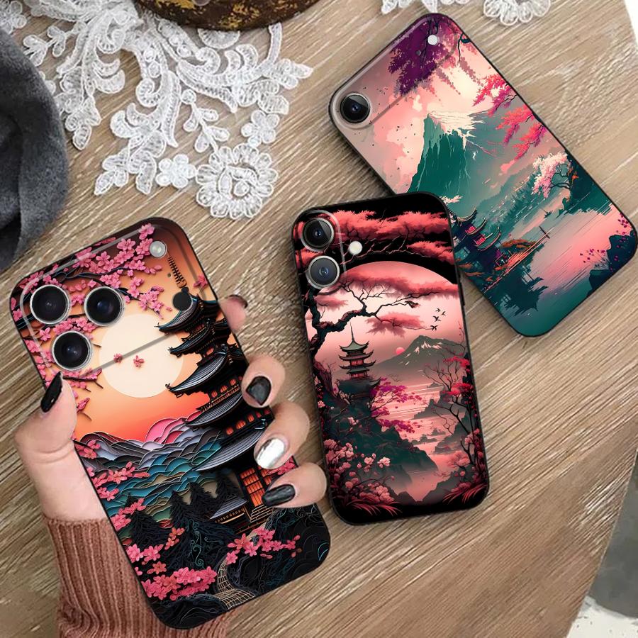 Phone Cases Holder - Custodia per telefono estetica Monte Fuji