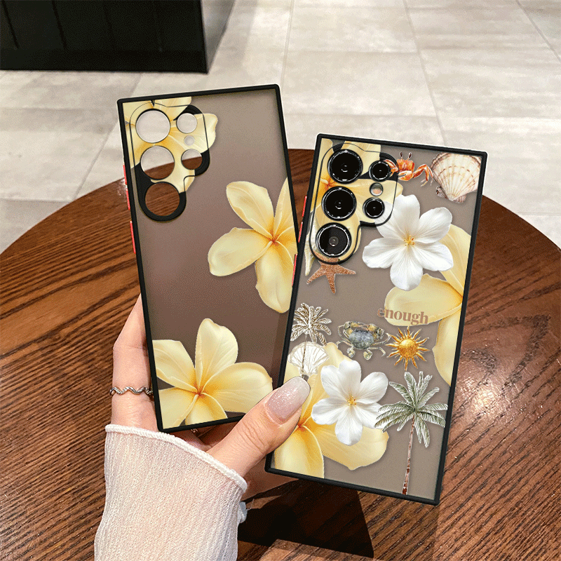 Phone Cases Yellow - Cover Morbida Floreale Gialla Estiva con