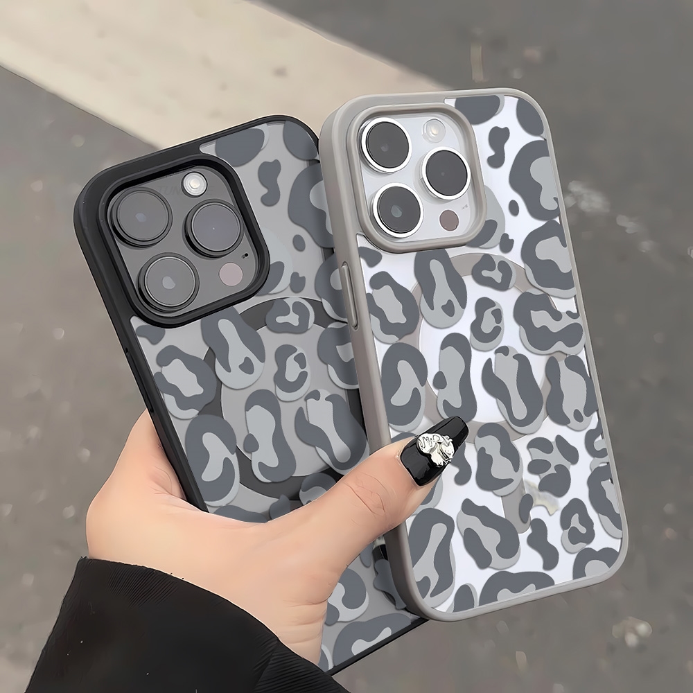 Custodia Nera con Stampa Leopa - Clear Magsafe Case recensione e prezzo