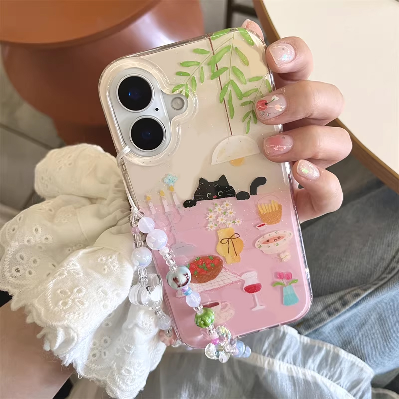 Cover Nera Creativa Y2K con Ga - Phone Cases Cool Girl recensione e prezzo